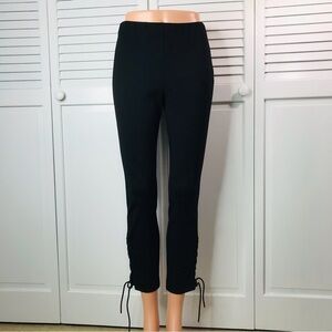 RAG & BONE Black Simone Lace Up Cropped Pant Size 2